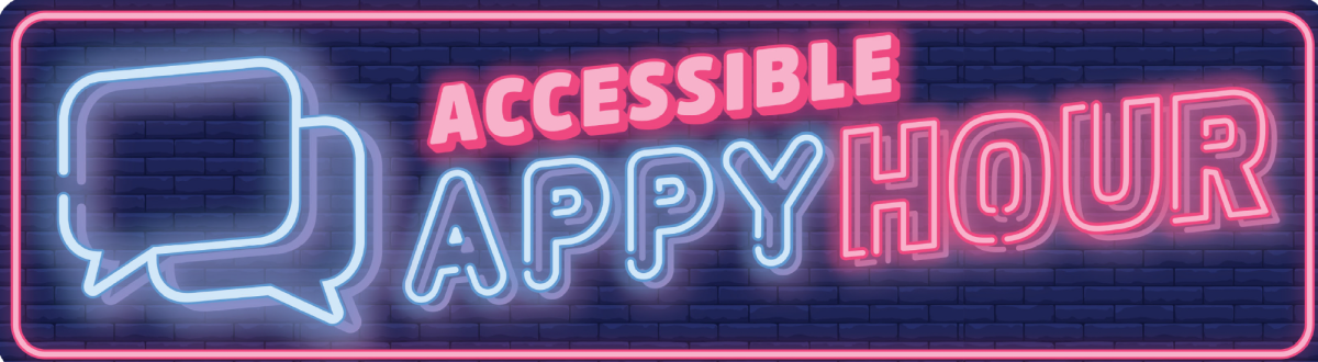 Accessible Appy Hour Neon Sign